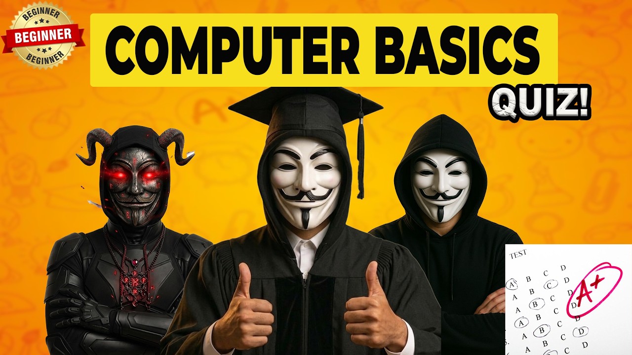 Computer Basics for beginners Quiz | Test 1