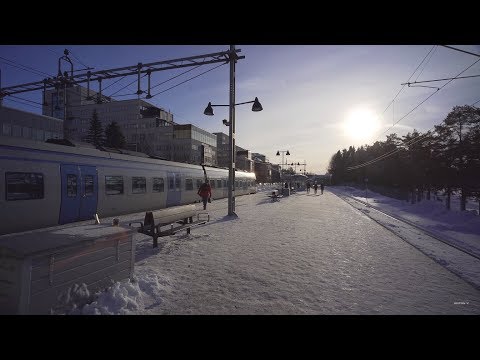 Sweden, Stockholm, train ride from Södra Station to Handen