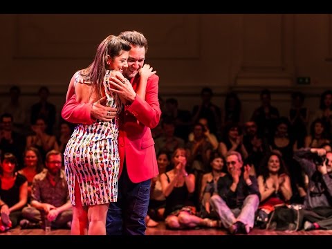  Roxana Suarez  and  Mariano Frumboli  are  dancing  to  "  Una Noche De Garufa  "  by  Ricardo Tanturi  at  Brussels Tango Festival  in  2016