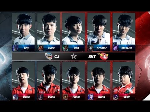 CJ vs SKT Game 3 Highlights - CJ ENTUS vs SK TELECOM T1 - LCK 2016 LOL Champions Korea Summer