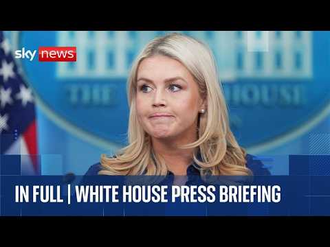 White House briefing after Trump claims 'complete victory' in Iran