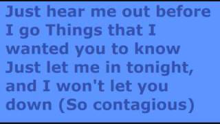 Boys Like Girls - Contagious - Lyrics