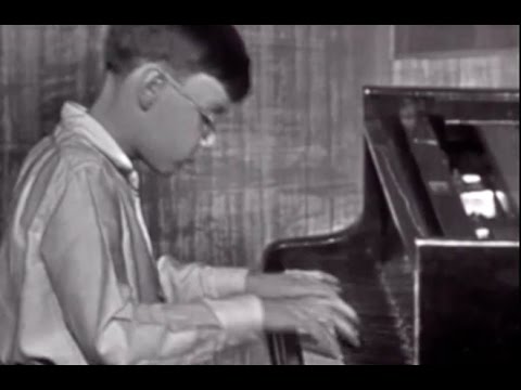 young Zoltan Kocsis plays Bach Invention no. 8 - video 1963