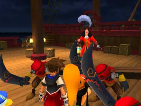 Kingdom Hearts, English cutscene: 160 - Walk the Plank - HD 720p