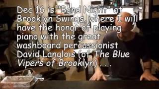 Promo video for 16-Dec-2016 Brooklyn Swings show with Burgandy Williams & David Langlois