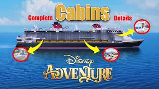 Inside Disney Adventure Cruise Ship Cabins | Inside cabins, Oceanview, Verandah & Concierge Suites