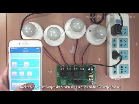 WiFi zu RF Konverter - Kontrolle der Heimbeleuchtung mit beliebigem Handy