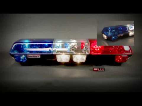 Wolo Infinity 1 Rotating Warning Lightbar, Blue and Red - 7015 BR