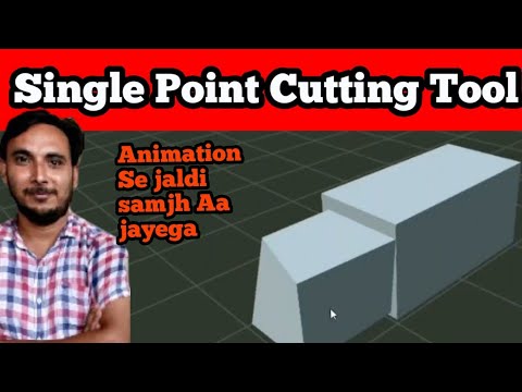 Single Point Cutting Tool animation || Single Point Cutting Tool(Important Angles) हिन्दी