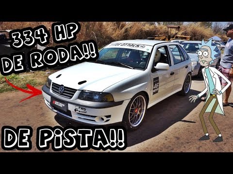 ROLE DE GOL TURBO NA PISTA!! 334WHP e 160km/h no kartodromo!!