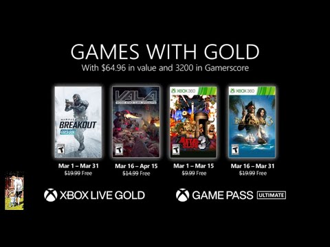 Xbox Games With Gold - March 2021 : Achievement Review