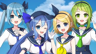 [MV] ゆめいろペイント / あおい うずめ feat.初音ミク×鏡音リン×音街ウナ×GUMI