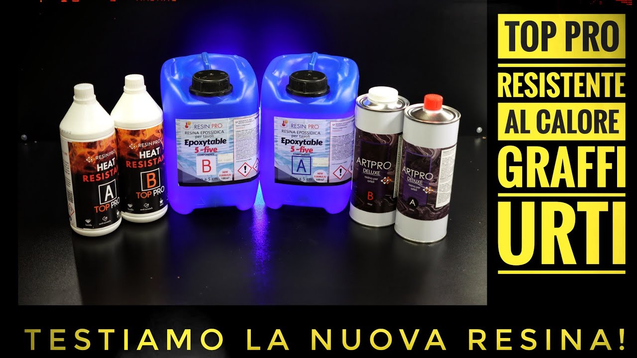 Resin Pro TOP PRO. Resistente a urti, graffi e calore