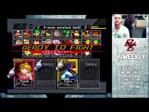 BC Biweekly 7: Winner's Round 2 - d0ginger (Falco) vs. Jury (Peach)
