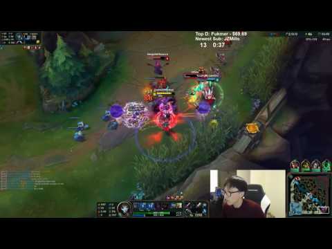 League Of Legends S7 — Doublelift as Jhin Thresh vs Kalista Malzahar Bot  Ranked Gameplay