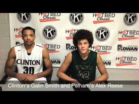 Clinton's Galin Smith and Pelham's Alex Reese