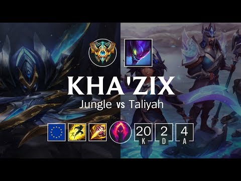 Kha'Zix Jungle vs Taliyah - EUW Challenger Patch 8.21