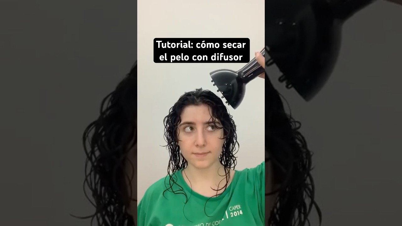 Cómo secar el pelo con difusor