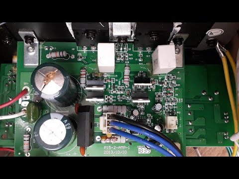 This buzzing in the amplified speaker is due to source filters.