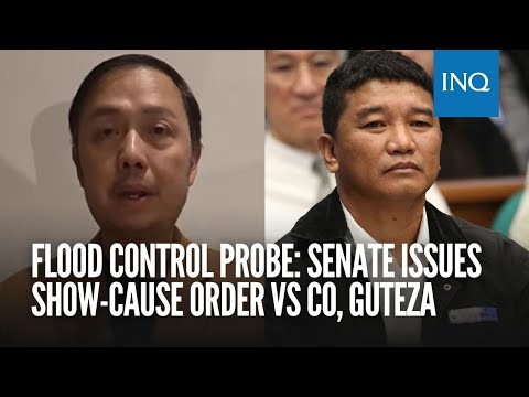 Flood control probe: Senate issues show-cause order vs Co, Guteza