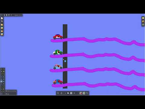 Algodoo   Country cars among us firs to hit 3 points race