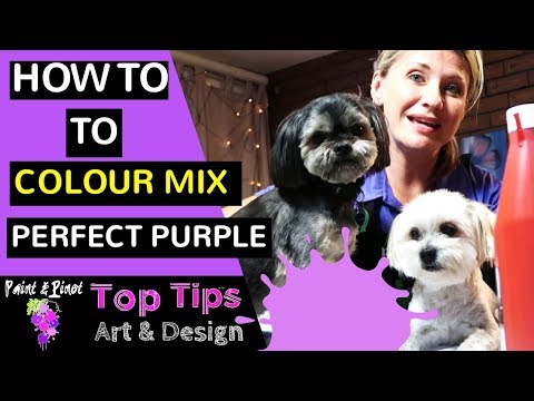 Colour mixing - Understanding colour theory and how to mix the perfect purple