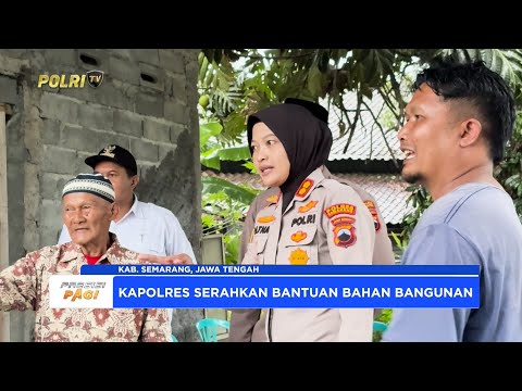POLRES SEMARANG LAKSANAKAN BAKTI SOSIAL BANTU WARGA TERDAMPAK PUTING BELIUNG DI PRINGAPUS &amp; BERGAS