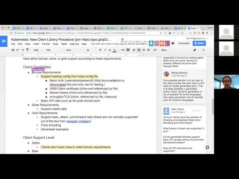 Kubernetes SIG API Machinery 20170329