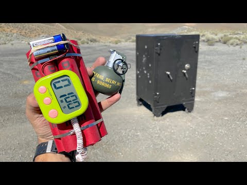 opening a 100 year old safe with m67 and dynamite