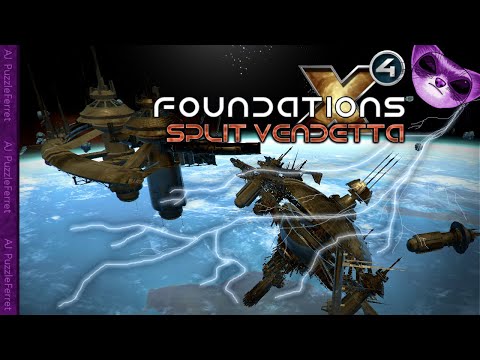 X4 Split Vendetta Ep54 - Unusual Abandoned and charged station wreckage!