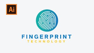 Professional Fingerprint Logo Design Process - Adobe Illustrator | HKS DESIGNER
