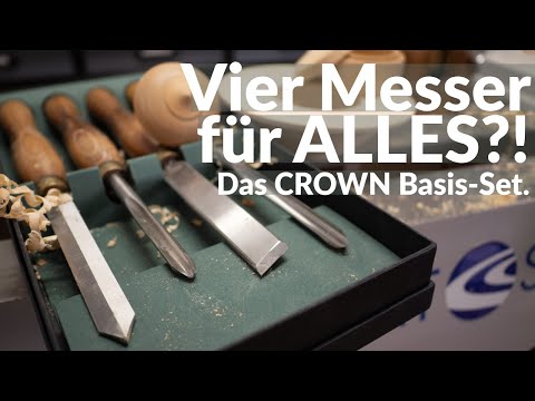 Unverzichtbar? Unser Basis Drechselmesser Set von Crown im Test.