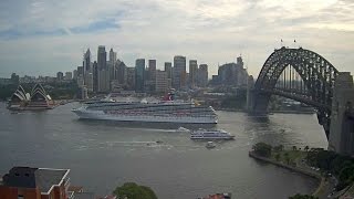 Carnival Legend departing Sydney Harbour