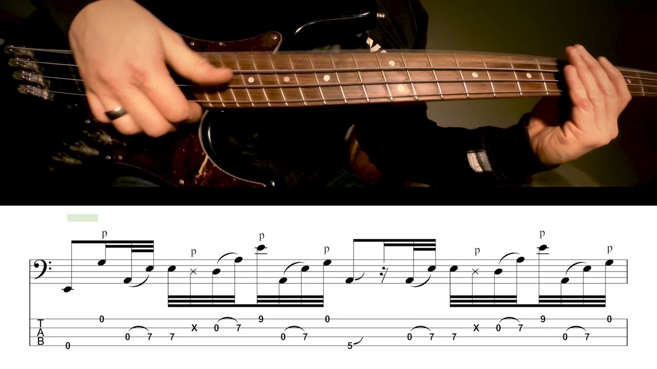 Mind-Blowing Bass Solo with Music Scores: Slap Rudiments, Groupings, chords and taps