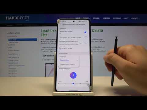 How to Change Sound Settings of Screen Recorder in Samsung Note 10 Lite? Samsung One UI Feature