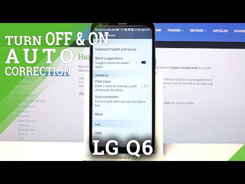 LG Q6 – Find & Customize Text Correction Settings