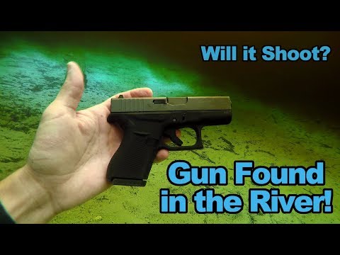 I Found a Gun in the River!! Police Called | Will it Shoot? | Glock 42 Pistol | Underwater Treasure