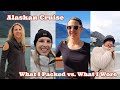 Alaska Cruise What I Packed Vs What I Wore Vs What I Wish I Packed August 2021 Sailing NCL