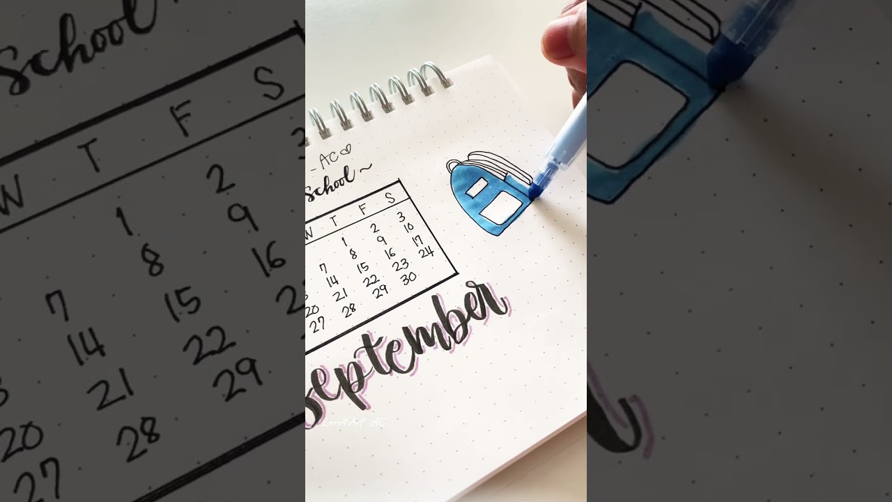 September is #backtoschool | Back to School Doodle | #bujo #journal #doodleideas