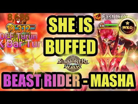 TOP PLAYER PINKROID USE MASHA IN RTA - Summoners War