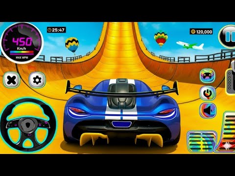 Mega Ramp Monster Car Racing 3D - Extreme Car Stunts - Android Gameplay