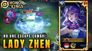 Lady Zhen 100% Burst Damage Build & Insane Gameplay | Honor of Kings