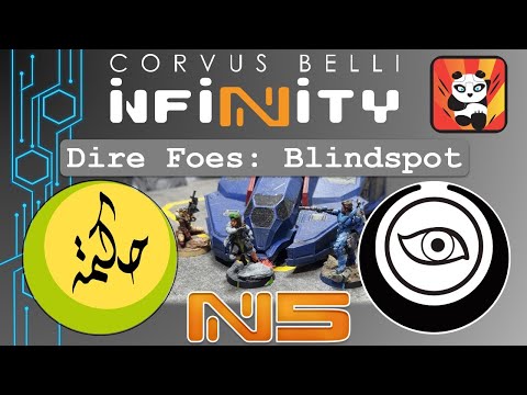 Fast Panda Gaming: Narrative Infinity Battle Report- Direfoes 13 Blindspot Haqqislam v Steel Phalanx
