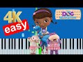 Time For Your Check Up Doc McStuffins Slow Easy Medium Piano Tutorial 4K