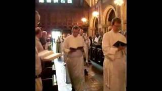 St. Bart's New York City entrance procession