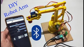 Download the video "DIY | Smartphone (Bluetooth) controlled Robot Arm using Arduino | HC-05"