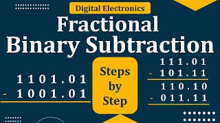 Download the video "Fractional binary subtraction | Binary Subtraction of fractional Number | Number System"