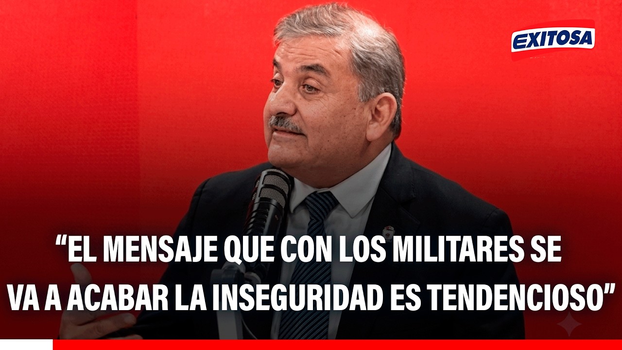 🔴🔵 Presencia militar no acabará con el crimen, advierte Cluber Aliaga: “Es un mensaje tendencioso”
