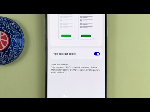 How to enable/disable High Contrast Color on OPPO Reno7 Android 13