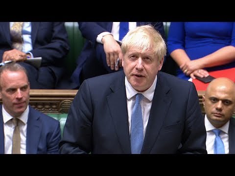 Boris Johnson gives first Commons speech as PM